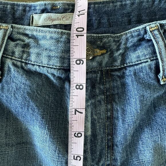 VTG Mark Ecko Jeans Mens 32x30 Y2K No 72 Times Square Blue Regular Cut Skull - Picture 10 of 15